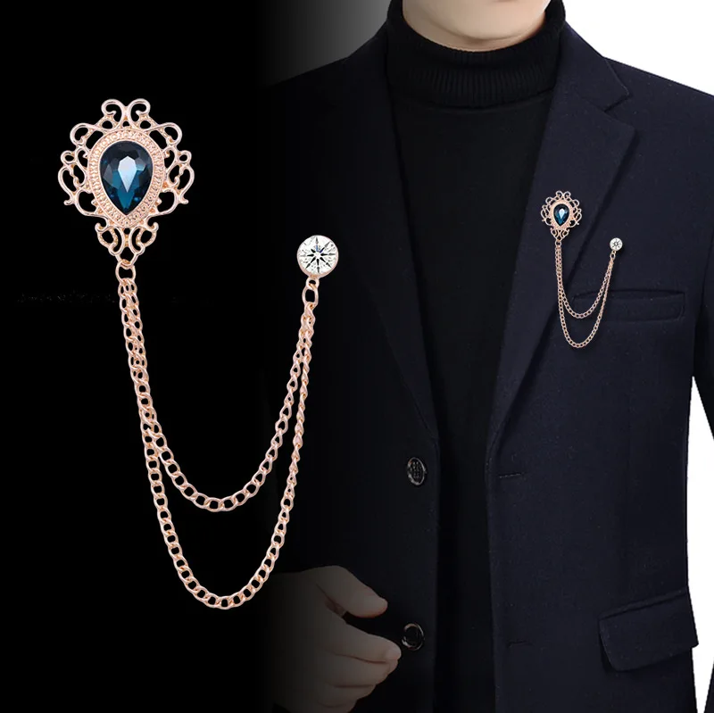 Mens Fashion Vintage - جديد خمر شرابة سلسلة حجر الراين