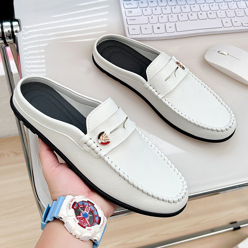 Men'S Fashion Loafers - أحذية بدون كعب جلدية مانعة للانزلاق