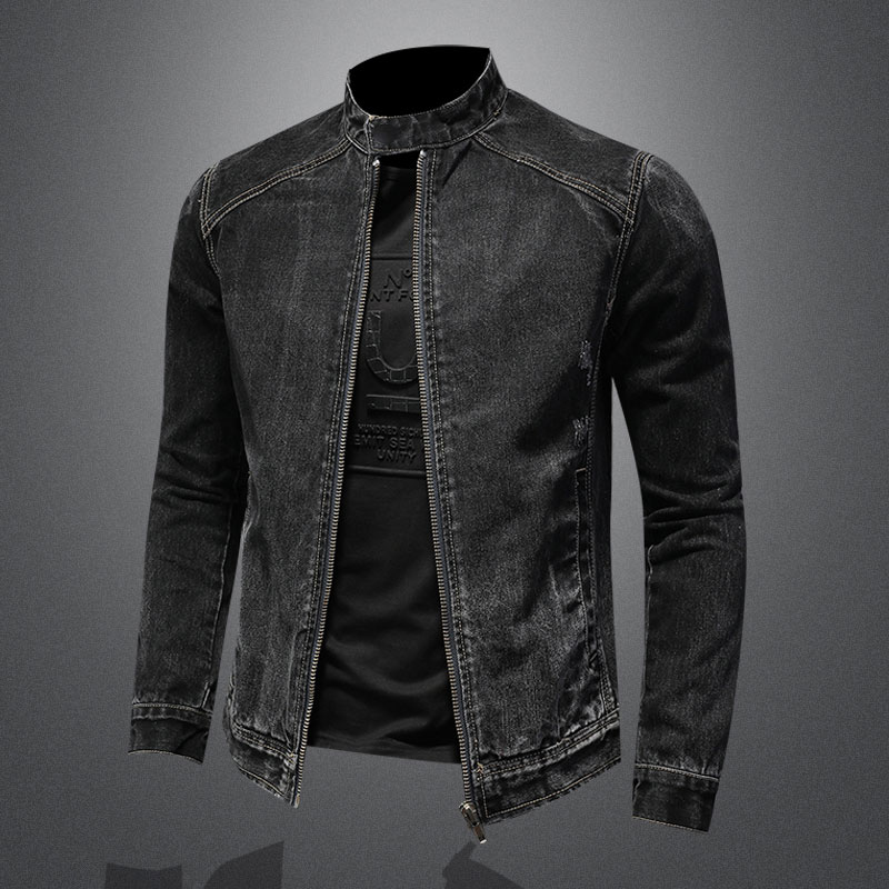 Bomber Jacket Men - الرجال Vintage الوقوف طوق الطيار معطف