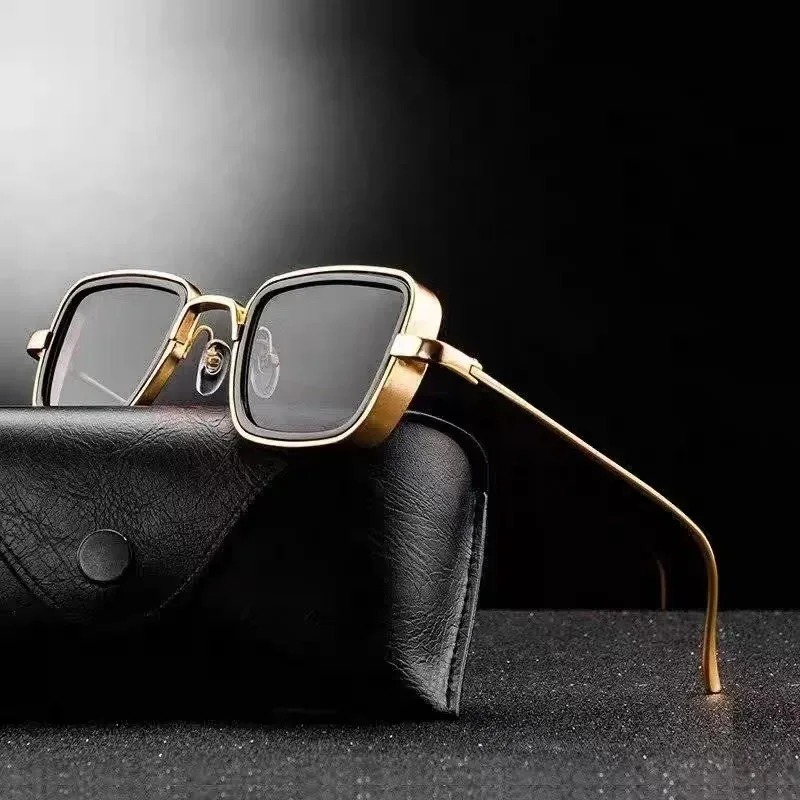 Men'S Fashion Glasses - نظارات شمسية جديدة بإطار معدني عالي