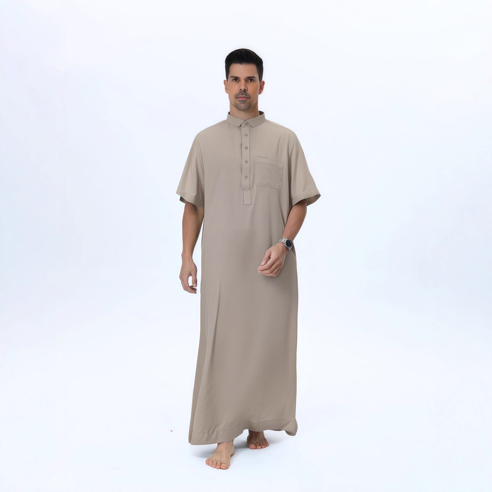 Men'S Fashion Qatar - ثوب رجالي عربي على الطراز القطري