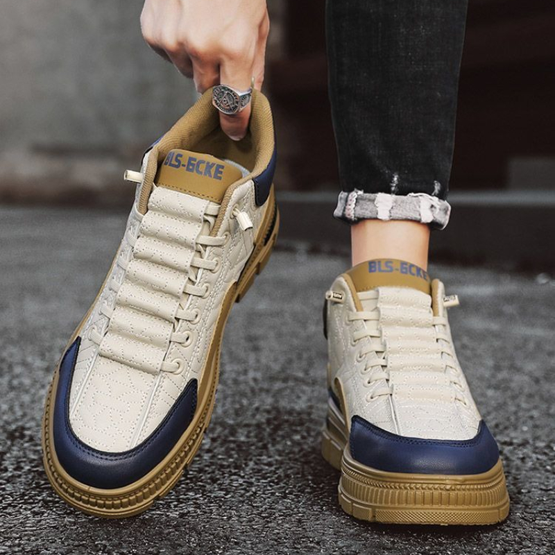 Mens Fashion Vintage - الانزلاق على منصة أحذية رجالية ربيع