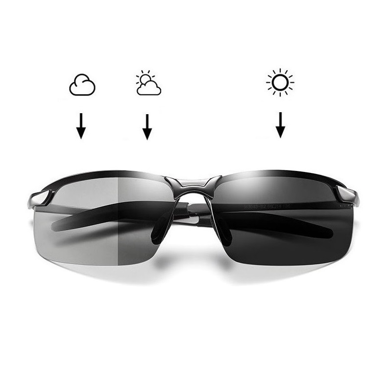 Men'S Fashion Glasses - نظارات شمسية كلاسيكية متغيرة اللون للرجال