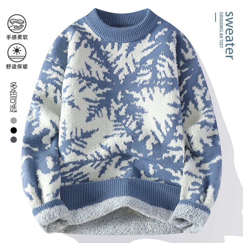 Men Fashion Korean Style - 2025 الشتاء الكورية نمط البلوزات الرجال