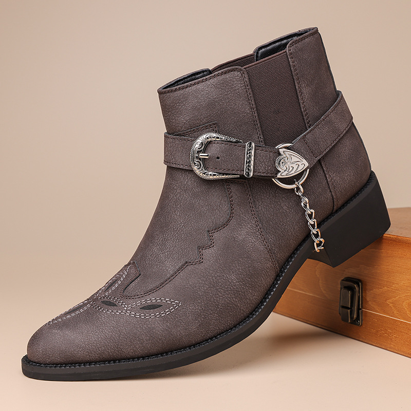 Mens Fashion Vintage - أحذية رجالية عصرية جديدة بتصميم ريترو،