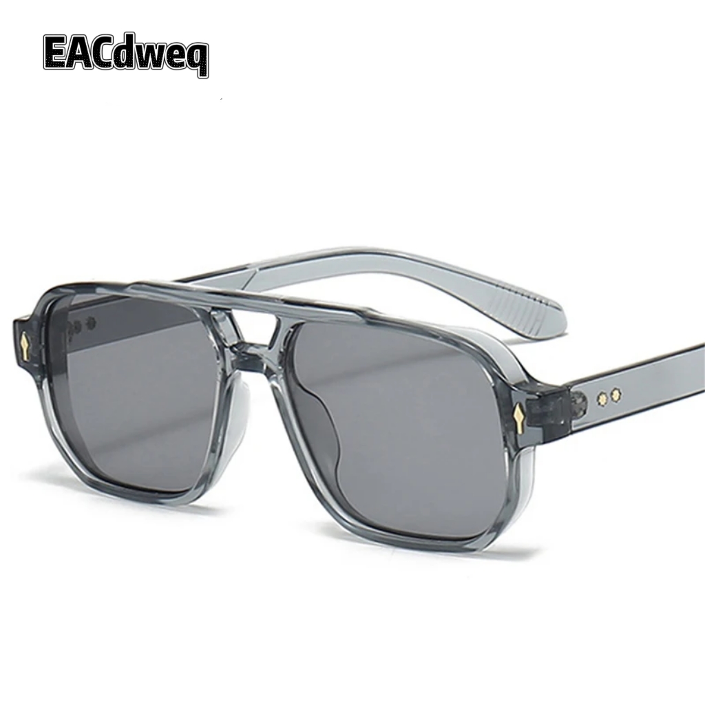 Men'S Fashion Glasses - نظارات شمسية مربعة للرجال بتصميم عتيق