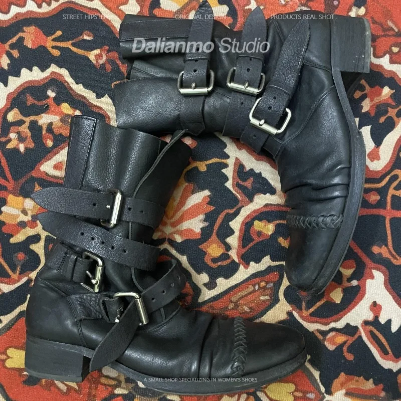 موضة الرجال جلد طبيعي دراجة نا - مراجعة Mens Fashion Vintage وسعره
