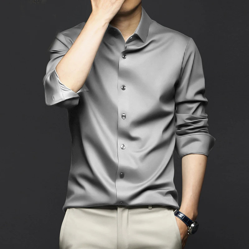 5XL فستان رجالي كبير قميص أبيض - مراجعة Dress Shirt Non-Iron وسعره