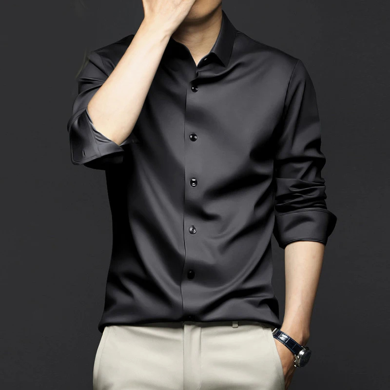 5XL فستان رجالي كبير قميص أبيض - مراجعة Dress Shirt Non-Iron وسعره