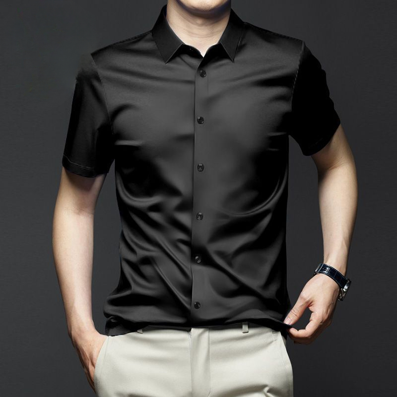 قميص رجالي بأكمام قصيرة فستان  - مراجعة Dress Shirt Non-Iron وسعره