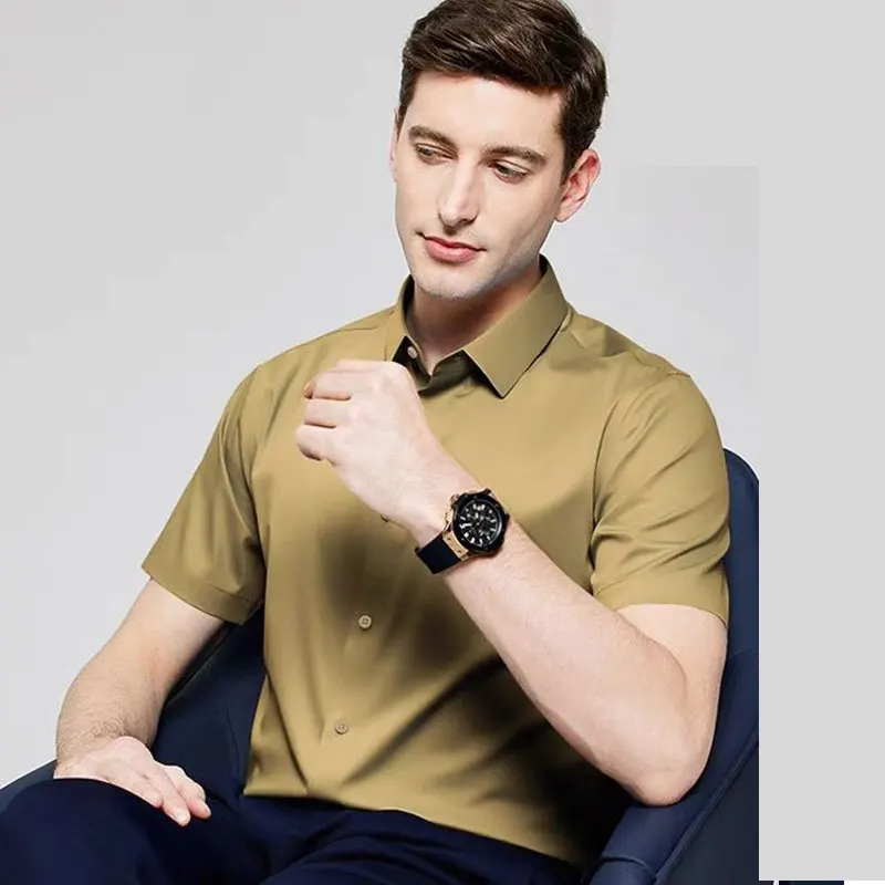 قميص رجالي بأكمام قصيرة فستان  - مراجعة Dress Shirt Non-Iron وسعره