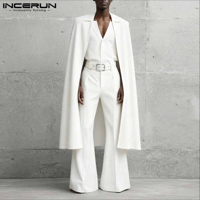 طقم رجالي من INCERUN بلون موحد - مراجعة Mens Fashion Streetwear وسعره
