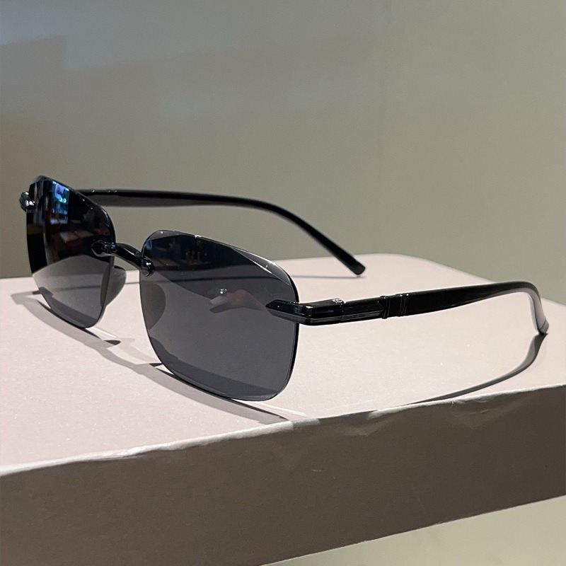 أزياء الطيار النظارات الشمسية  - مراجعة Men'S Fashion Rimless Glasses وسعره