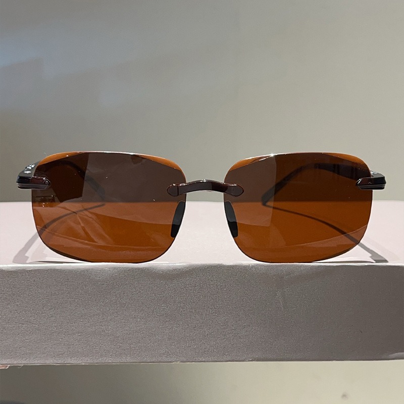 أزياء الطيار النظارات الشمسية  - مراجعة Men'S Fashion Rimless Glasses وسعره