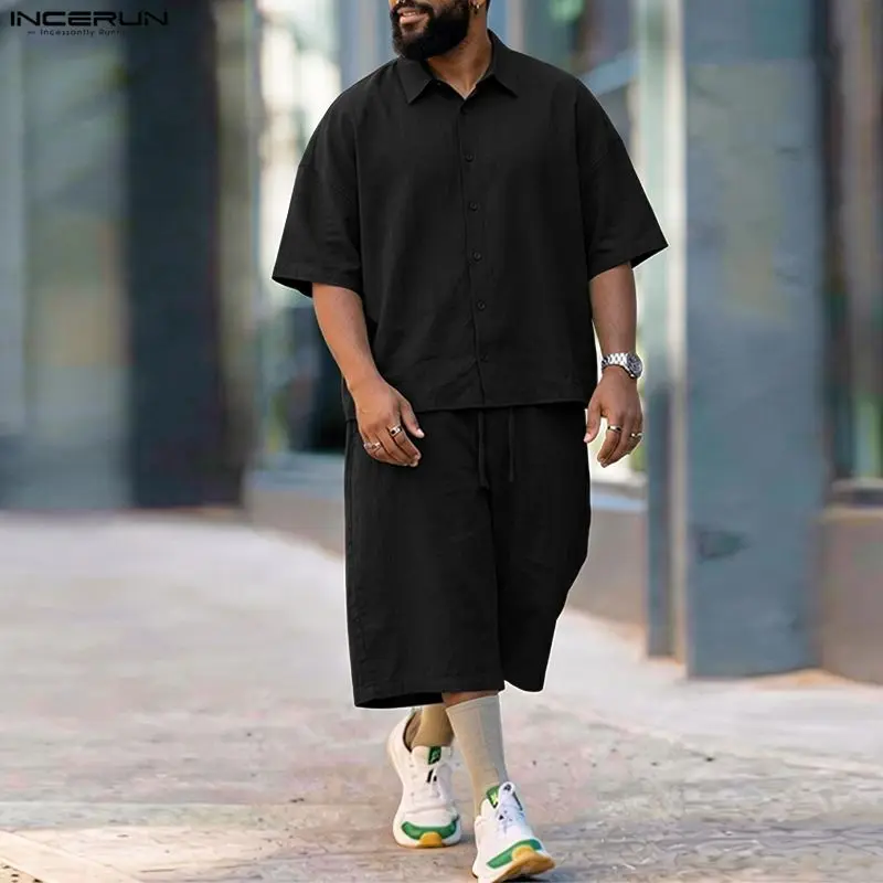 طقم رجالي من INCERUN، قميص بأك - مراجعة Mens Fashion Streetwear وسعره