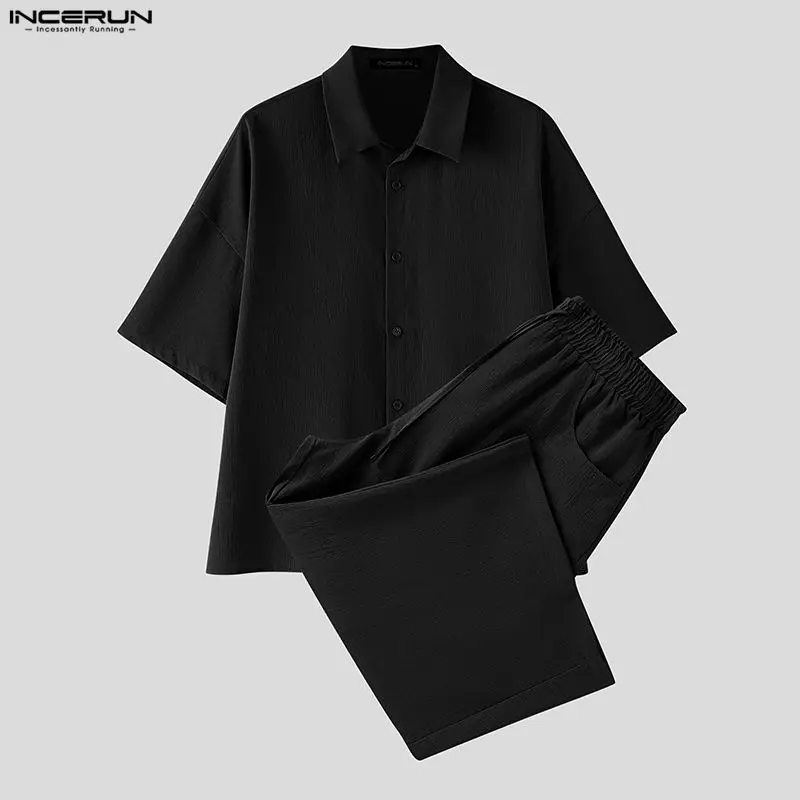 طقم رجالي من INCERUN، قميص بأك - مراجعة Mens Fashion Streetwear وسعره
