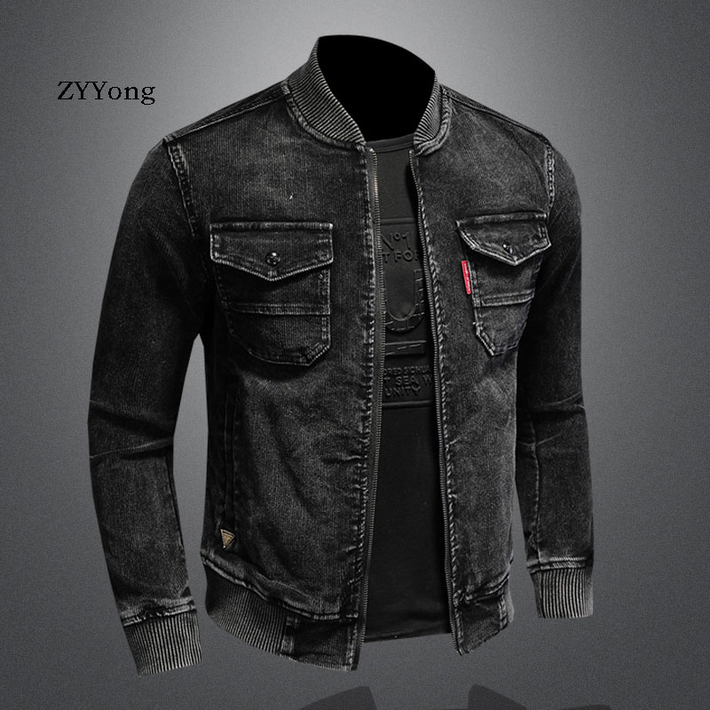 معطف رجالي بياقة واقفة ، سترة  - مراجعة Bomber Jacket Men وسعره