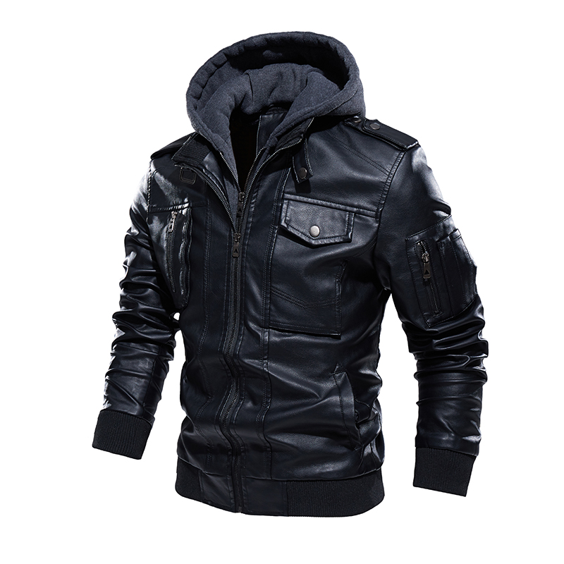 دراجة نارية سترة جلدية الرجال  - مراجعة Bomber Jacket Men وسعره