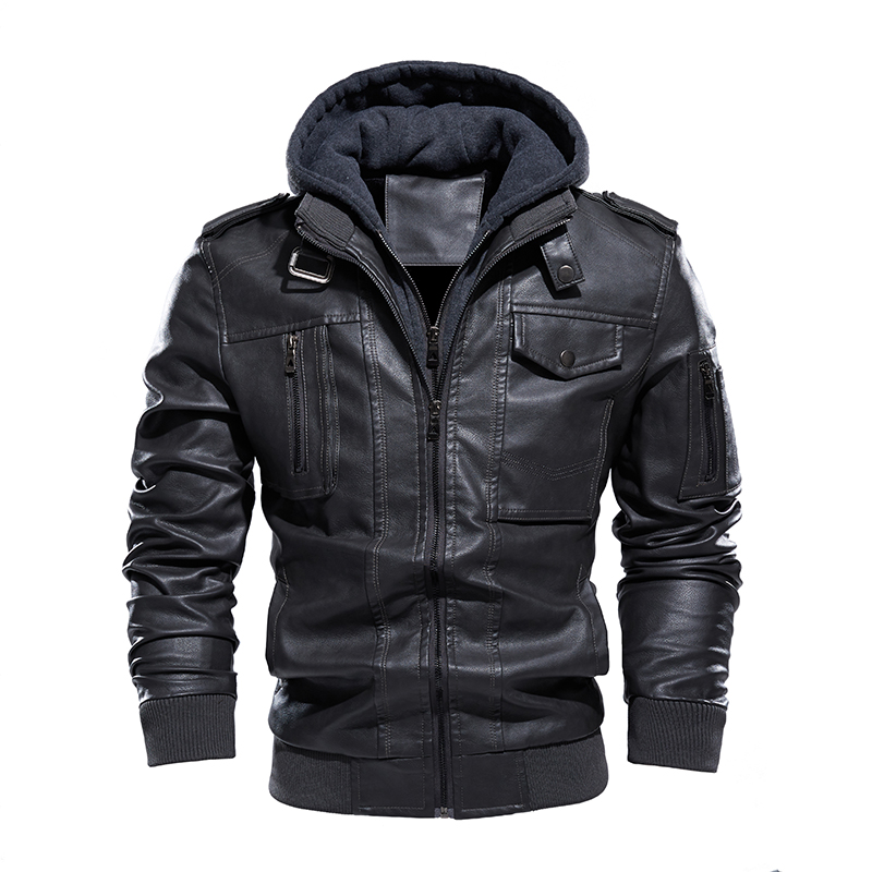 دراجة نارية سترة جلدية الرجال  - مراجعة Bomber Jacket Men وسعره