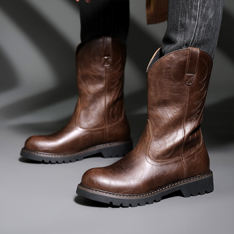 موضة رجالي أحذية رعاة البقر جد - مراجعة Mens Fashion Vintage وسعره
