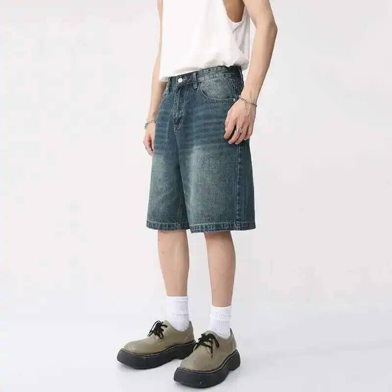شورت جينز صيفي للرجال فضفاض عل - مراجعة Men Fashion Korean Style وسعره