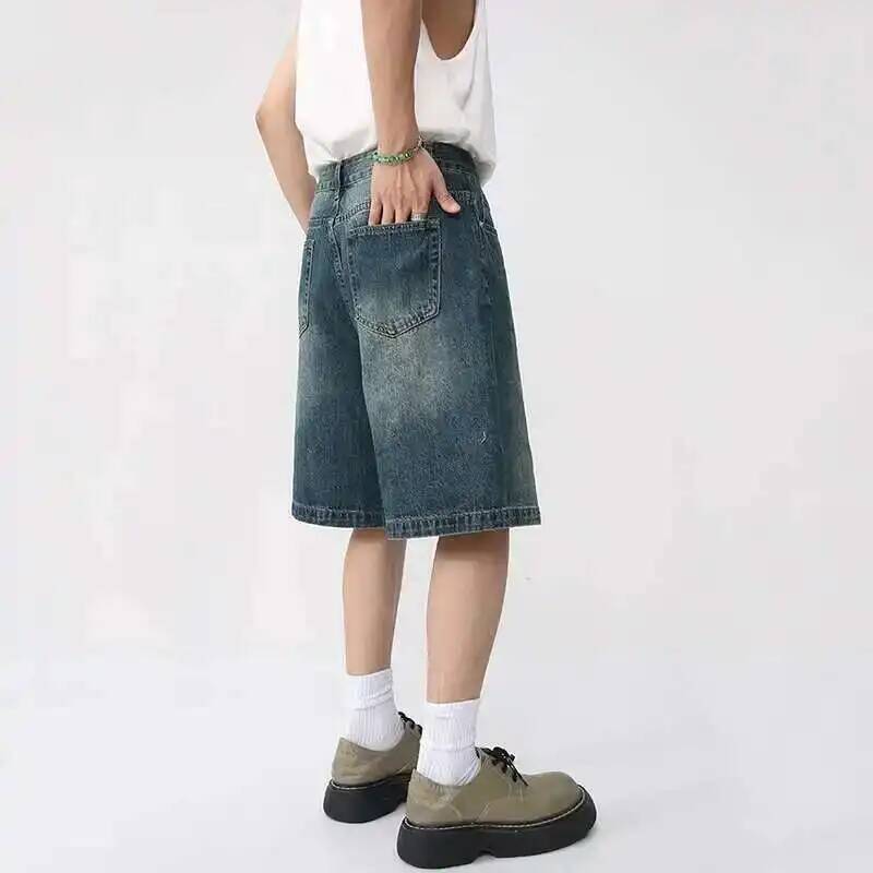 شورت جينز صيفي للرجال فضفاض عل - مراجعة Men Fashion Korean Style وسعره
