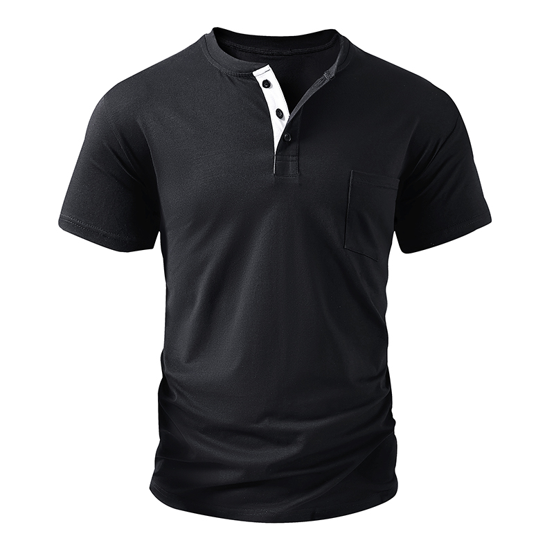 تي شيرت هنلي للرجال بمقاس أورو - مراجعة Mens Fashion Streetwear وسعره