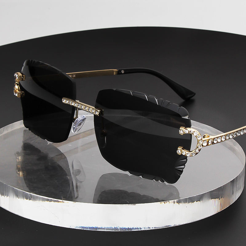 نظارات شمسية مربعة بدون إطار ب - مراجعة Men'S Fashion Rimless Glasses وسعره