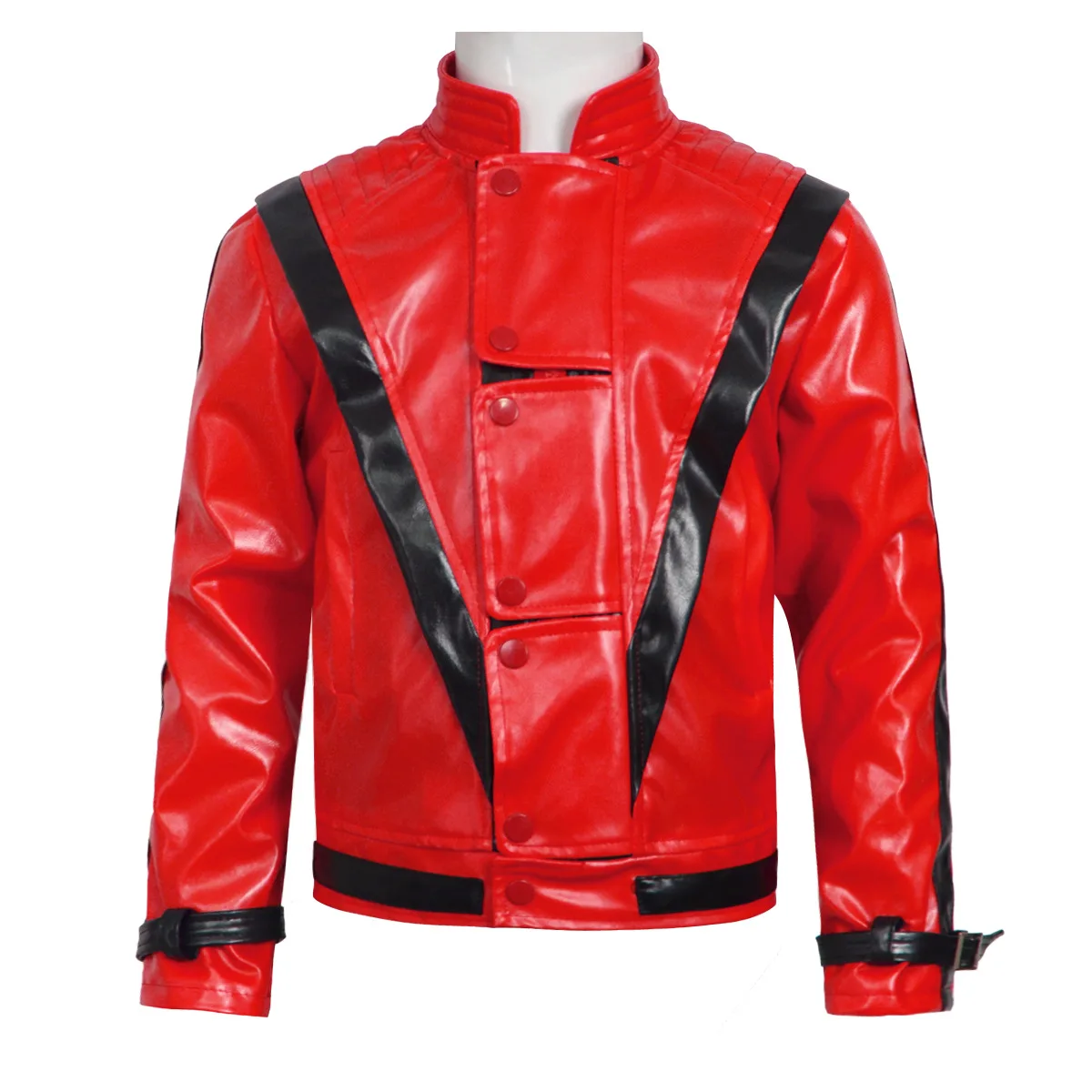 جاكيت جلد أحمر مخيف من مايكل ج - مراجعة Bomber Jacket Men وسعره