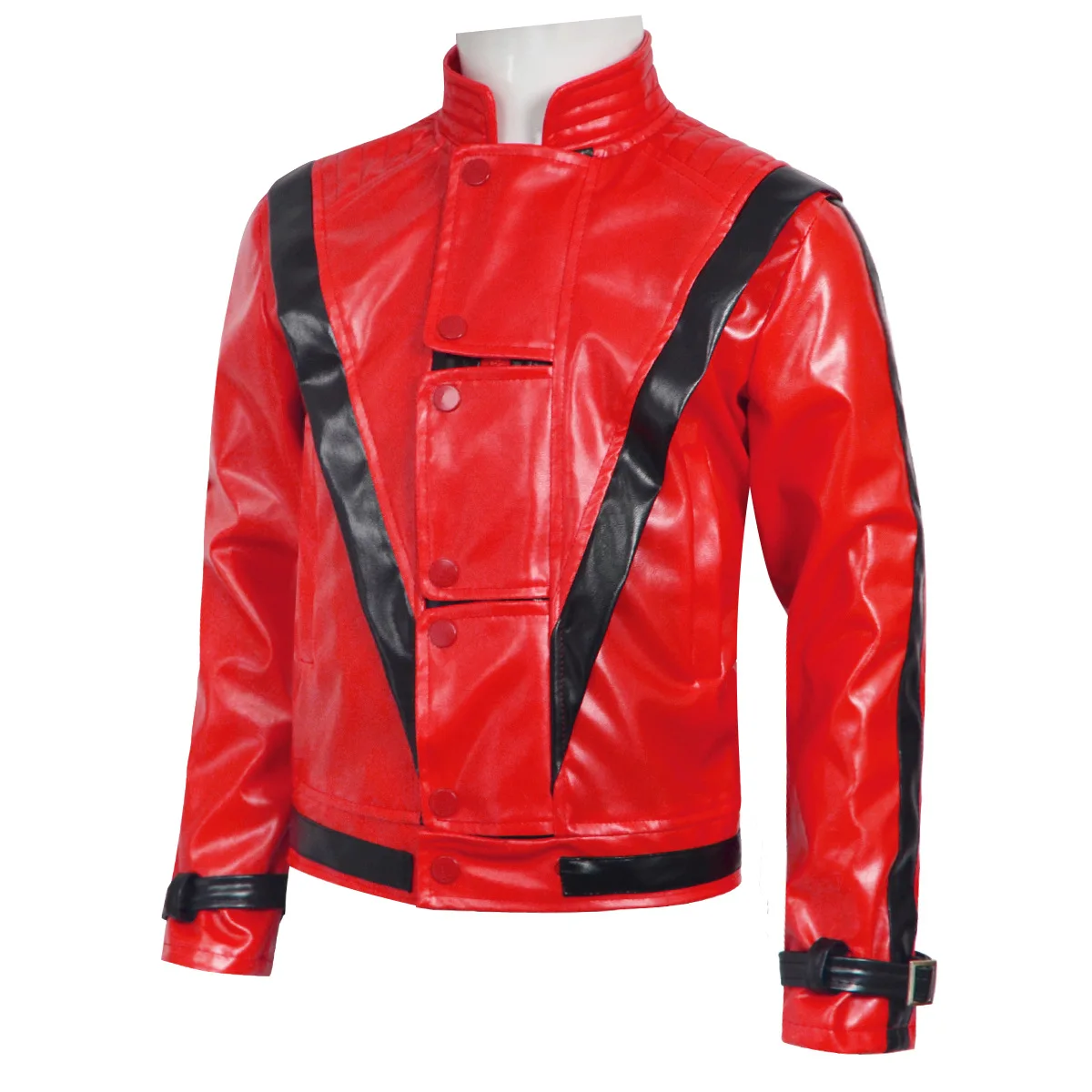 جاكيت جلد أحمر مخيف من مايكل ج - مراجعة Bomber Jacket Men وسعره