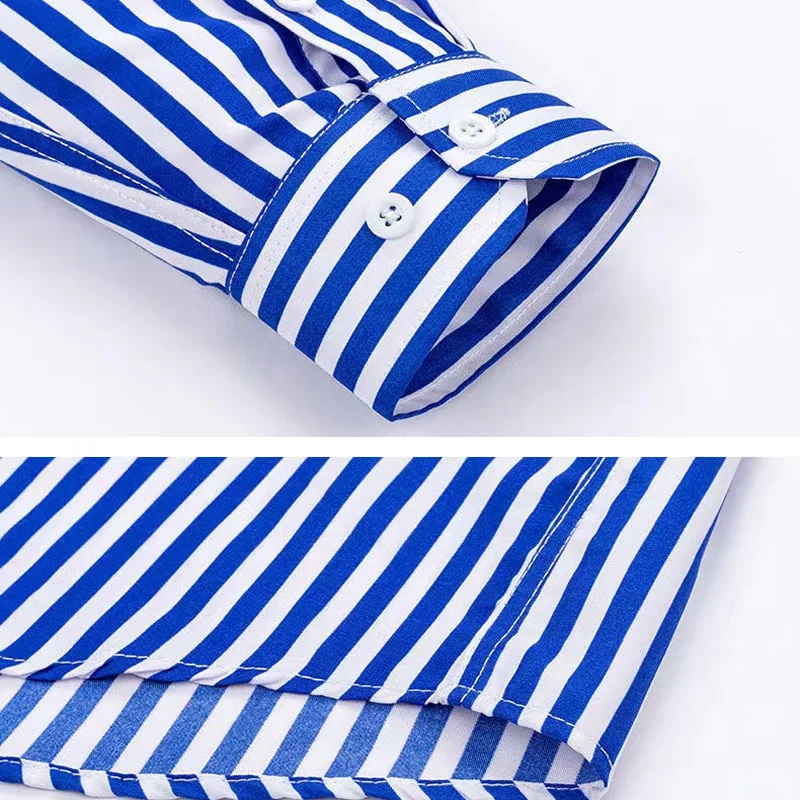 قميص مخطط بأكمام طويلة للرجال  - مراجعة Dress Shirt Non-Iron وسعره