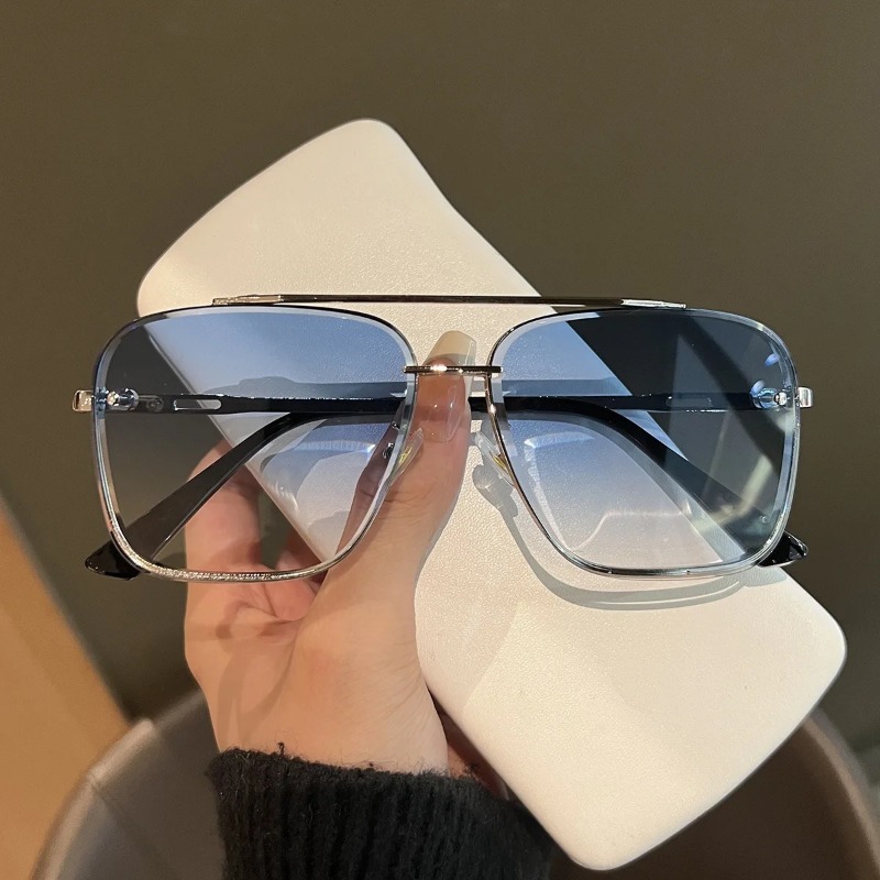نظارات شمسية مربعة للرجال بإطا - مراجعة Men'S Fashion Glasses وسعره