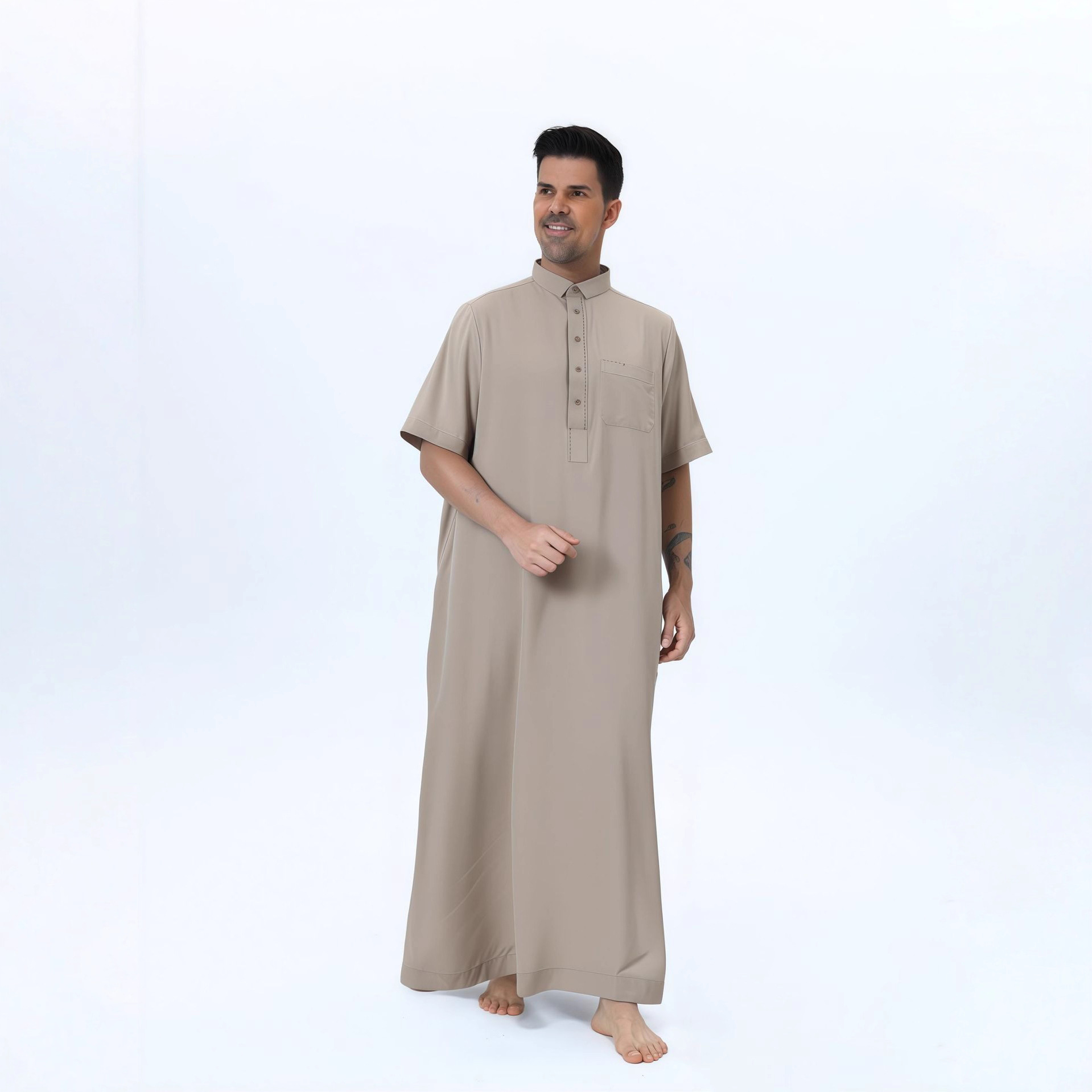 ثوب رجالي عربي على الطراز القط - مراجعة Men'S Fashion Qatar وسعره