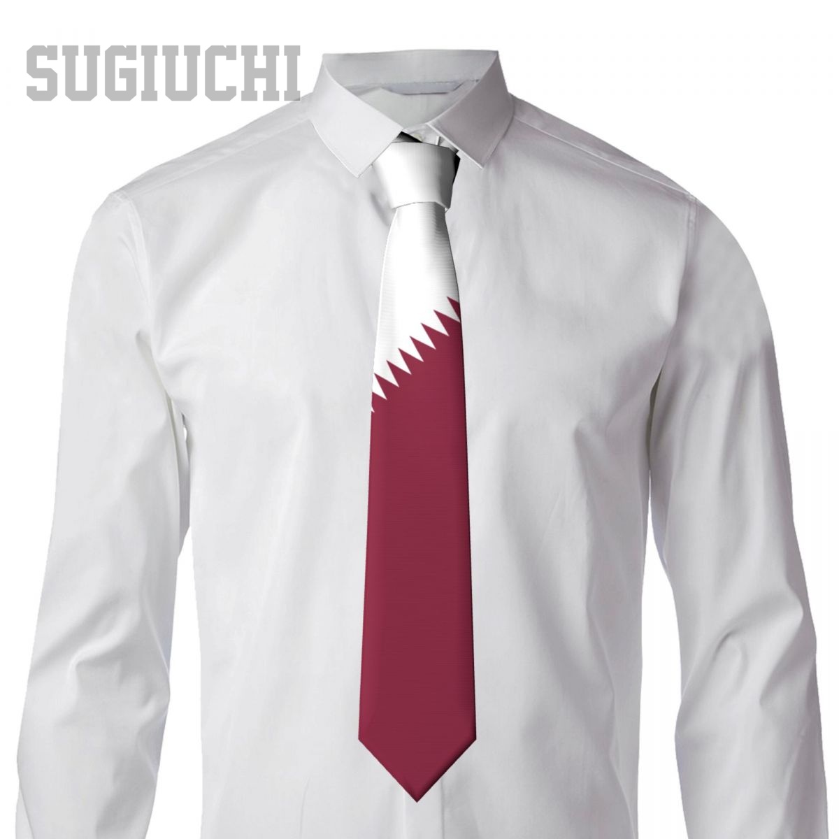 علم قطر شعار الرجال النساء ربط - مراجعة Men'S Fashion Qatar وسعره