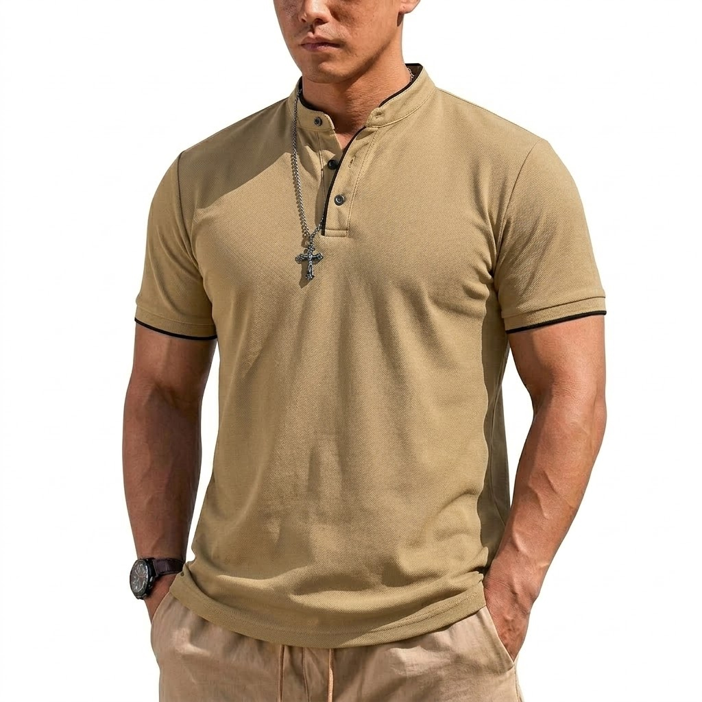 قميص هينلي صيفي بأكمام قصيرة ل - مراجعة Men'S Fashion Trends 2025 وسعره