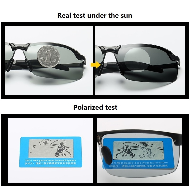 نظارات شمسية كلاسيكية متغيرة ا - مراجعة Men'S Fashion Glasses وسعره