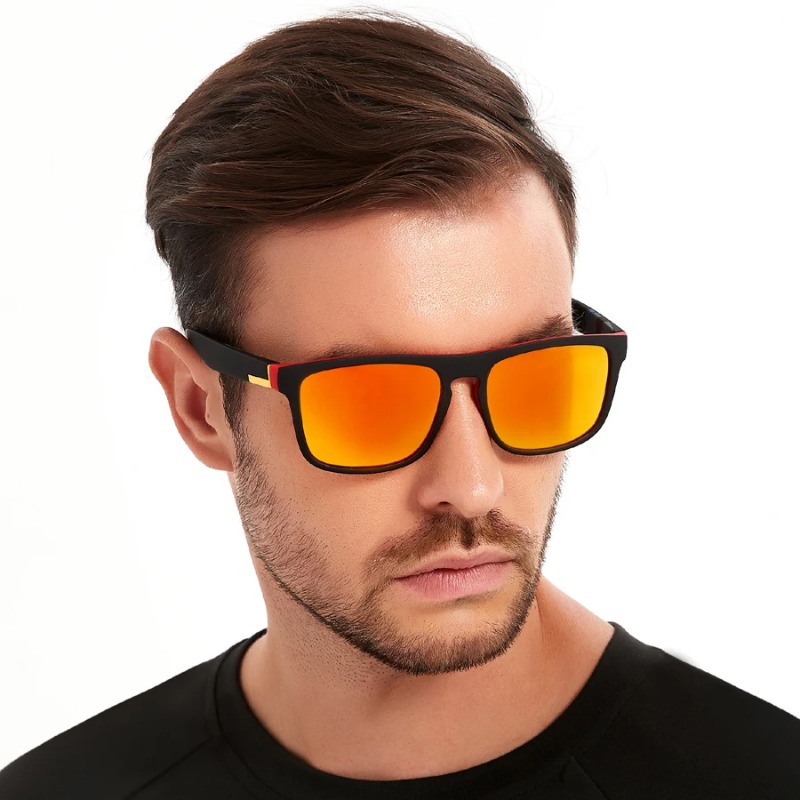 نظارات شمسية رياضية مربعة الشك - مراجعة Men'S Fashion Glasses وسعره