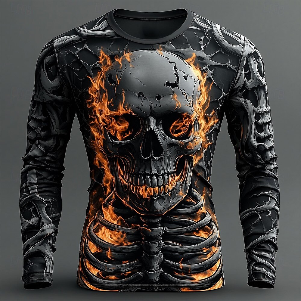 قميص رجالي بأكمام طويلة ونقشة  - مراجعة Mens Fashion Streetwear وسعره