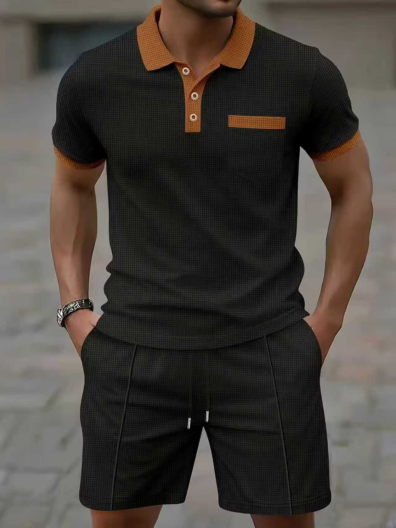 طقم قميص بولو رجالي صيفي الأكث - مراجعة Men'S Fashion V Neck T Shirts وسعره