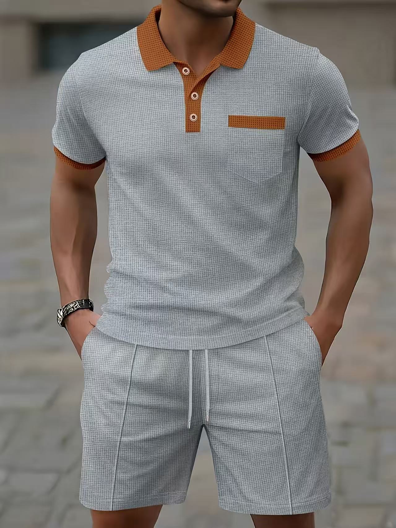 طقم قميص بولو رجالي صيفي الأكث - مراجعة Men'S Fashion V Neck T Shirts وسعره