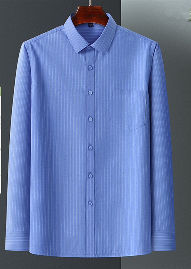 حجم كبير 7XL-6XL-5XL الرجال قم - مراجعة Dress Shirt Non-Iron وسعره